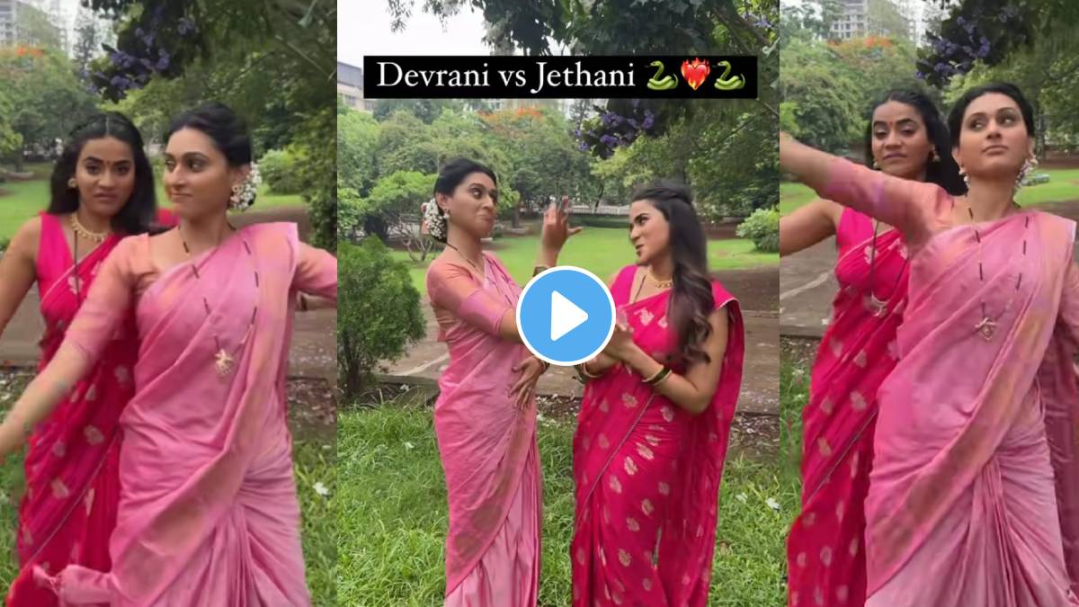 gharoghari matichya chuli fame janaki and aishwarya dances on pushpa 2 sooseki dance