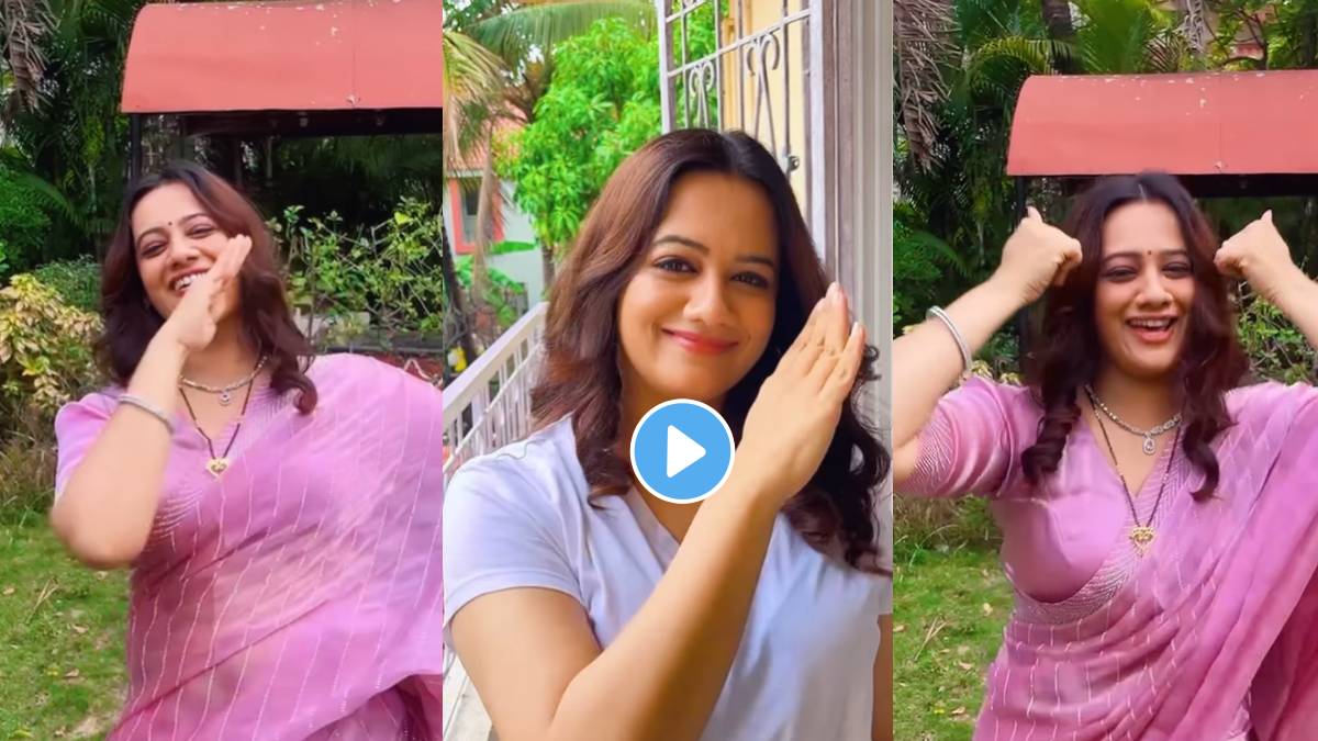 spruha joshi dances on pushpa 2 song