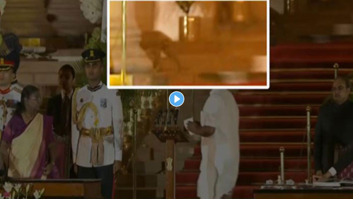 Rashtrapati Bhavan leaopard seen