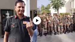 Lok Sabha Elections 2024 : खरे देशभक्त! भारतीय सैन्यांनी रांगेत उभे राहून बजावला मतदानाचा हक्क, VIDEO Viral