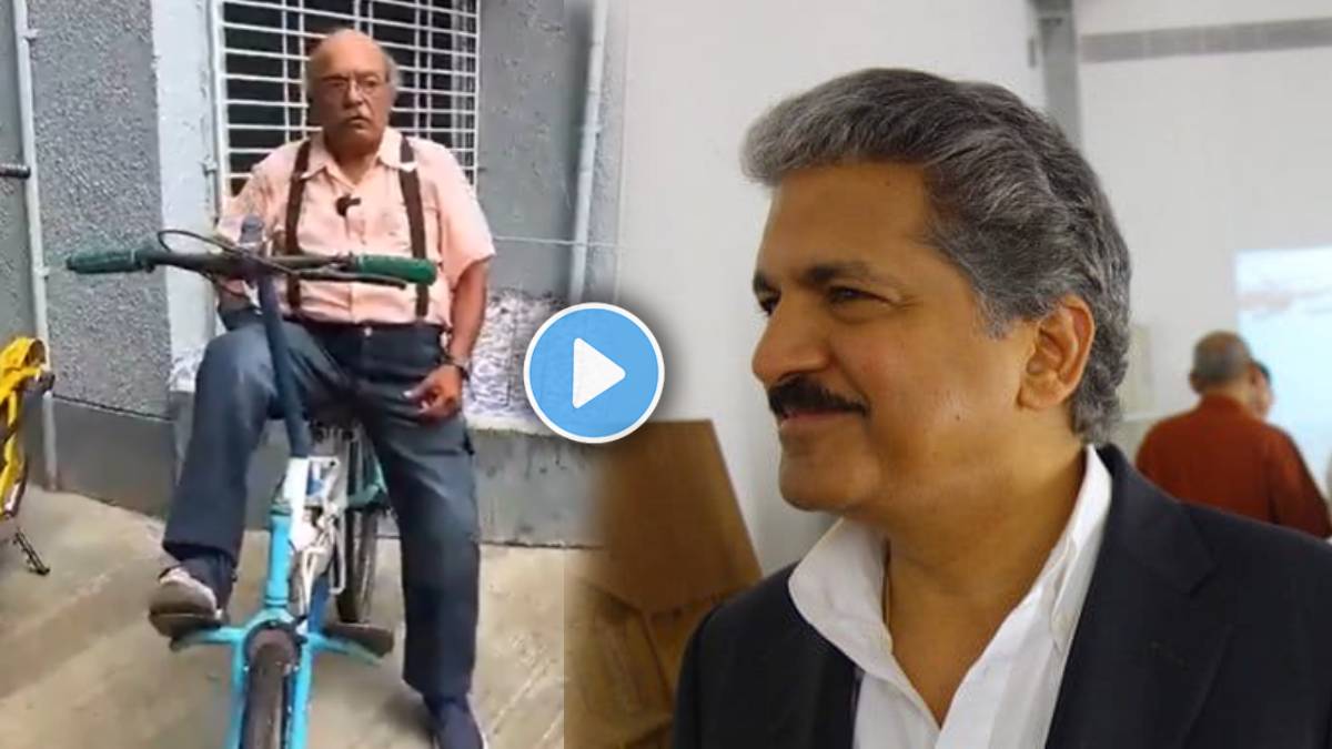 Anand Mahindra praised elderly man for unique cycle designs