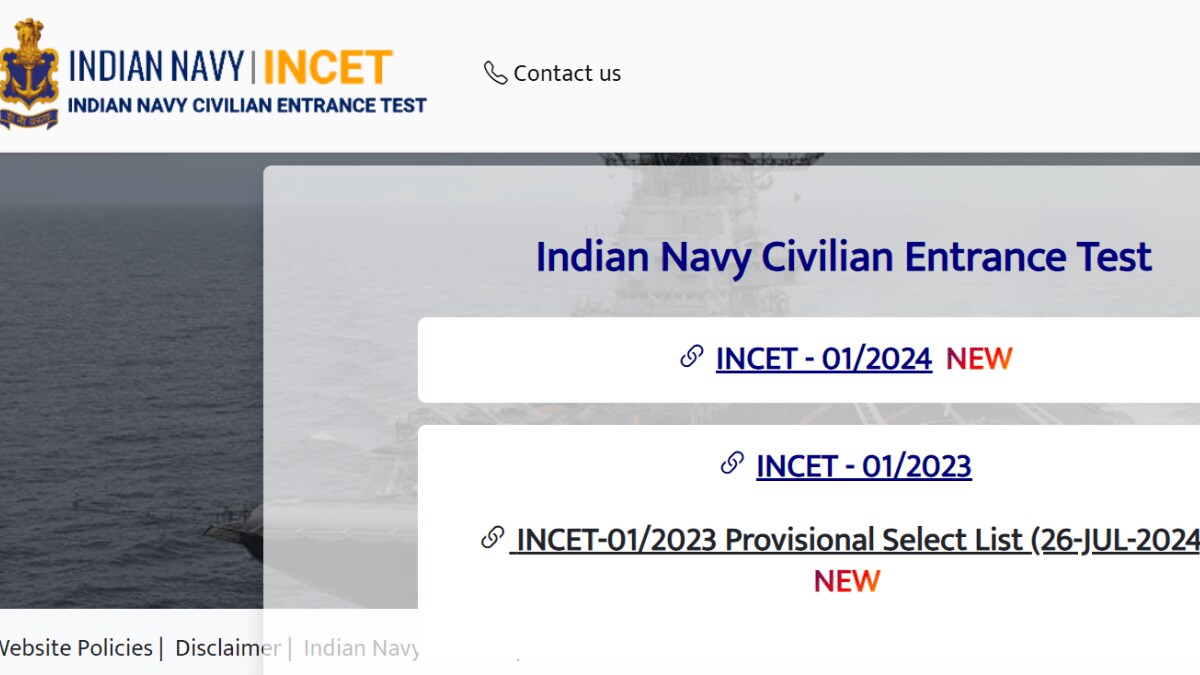 indian Navy INCET Recruitment 2024 Application for 741 posts begins