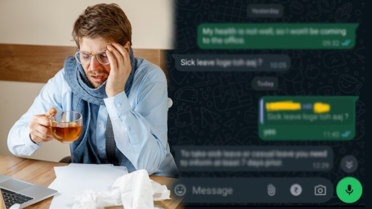 'To Take Sick Leave, Inform 7 Days In Advance': Manager's Reply To Employee Asking For Day Off chat viral