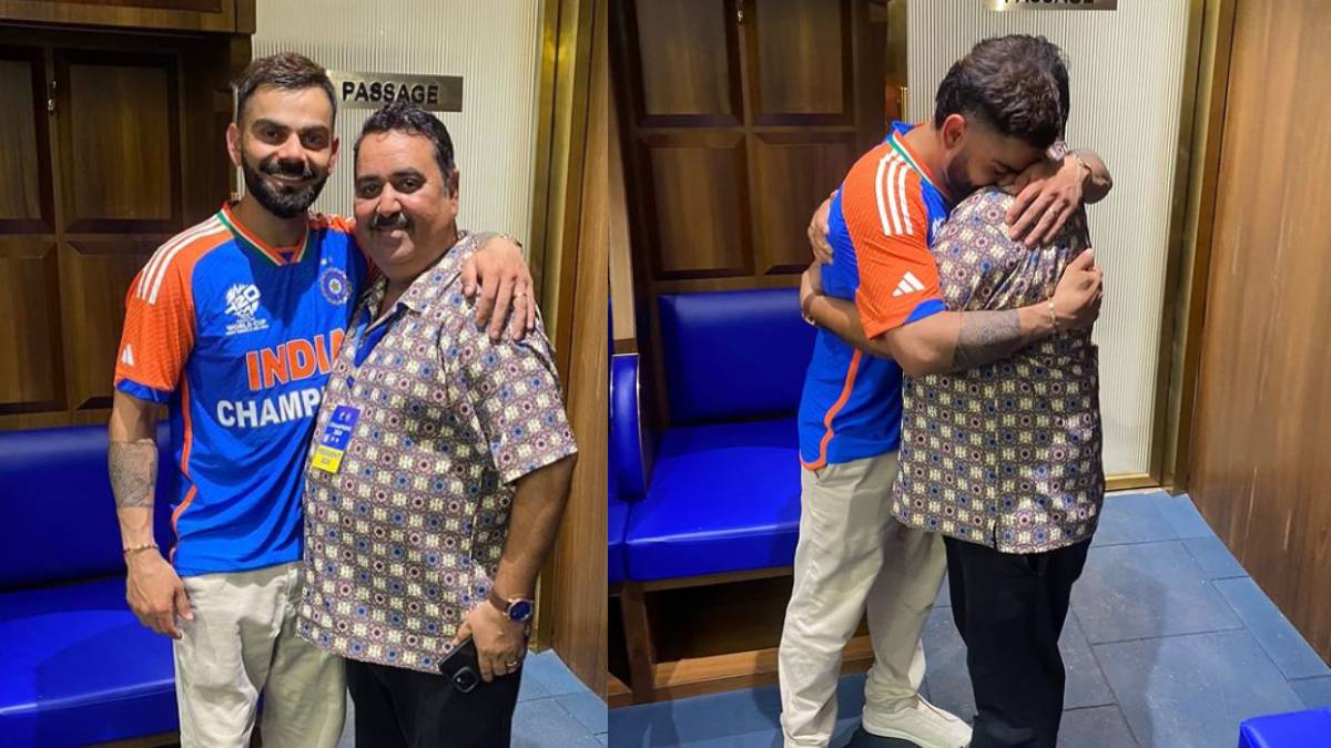 Virat Kohli Meets Childhood Rajkumar Sharma Coach photo viral