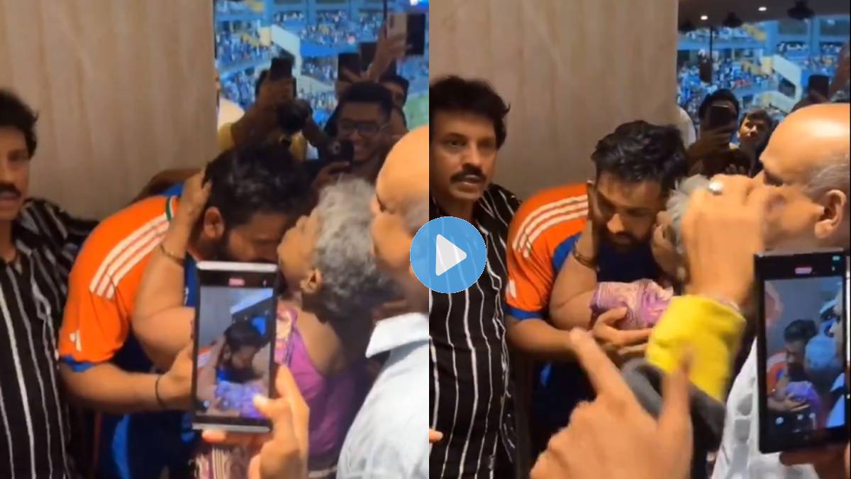 Rohit Sharma Mother Showers Kisses on Son During World Cup Victory Celebration