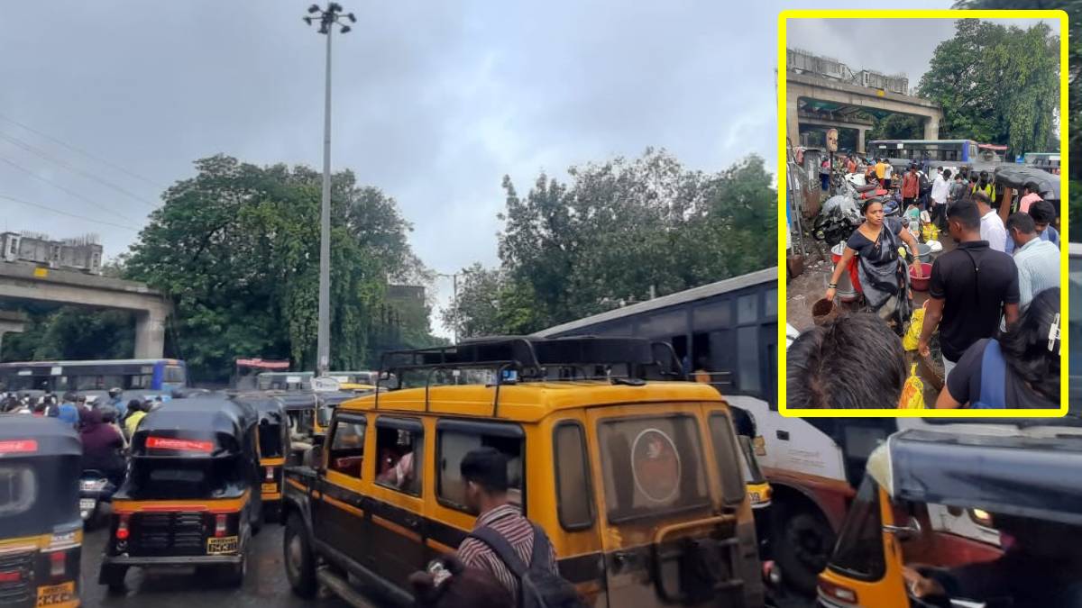 Traffic, Kalyan West railway station,