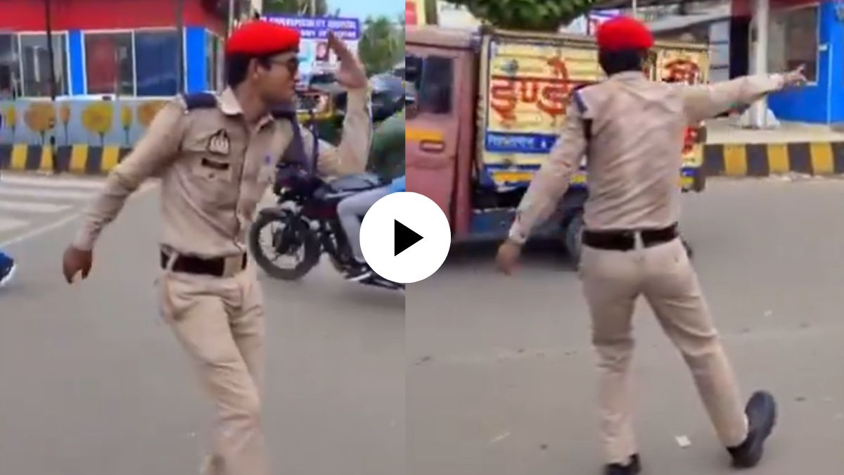 Bareli Home Guard Controls Traffic With His Unique Dance Moves