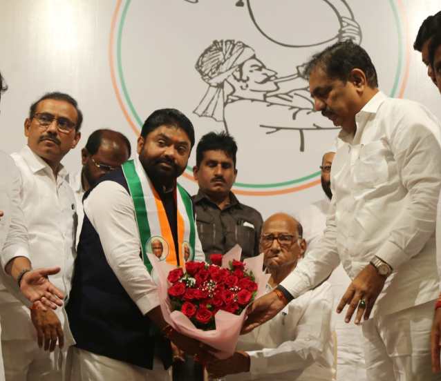 Bjp former mla sudhakar bhalerao joined sharad pawar party