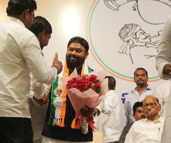 Bjp former mla sudhakar bhalerao joined sharad pawar party