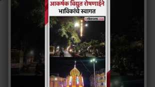 Ashadhi Wari 2024 Attractive lighting in Pandharpur