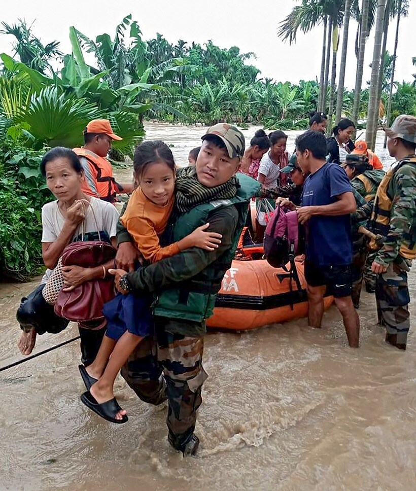 assam, india, northeast india, landslides, rescue teams