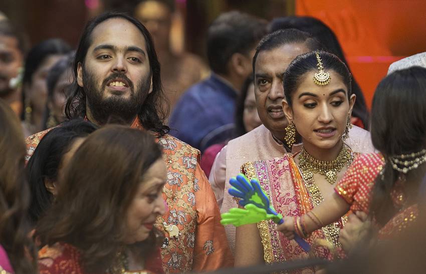 Who is Radhika Merchant's Father?