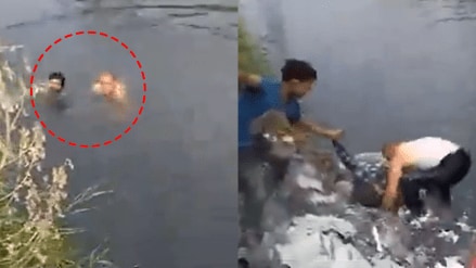 man drowning saved by ex navy cammando