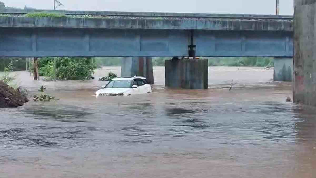 Panvel, heavy rain, Gadhi river, Nandgaon bridge, waterlogging, traffic disruption, school holiday, municipal corporation, high tide, river overflow, Panvel Municipal Commissioner, panvel news,