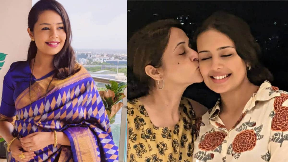 shivani rangole shares photo with mother in law actress mrinal kulkarni