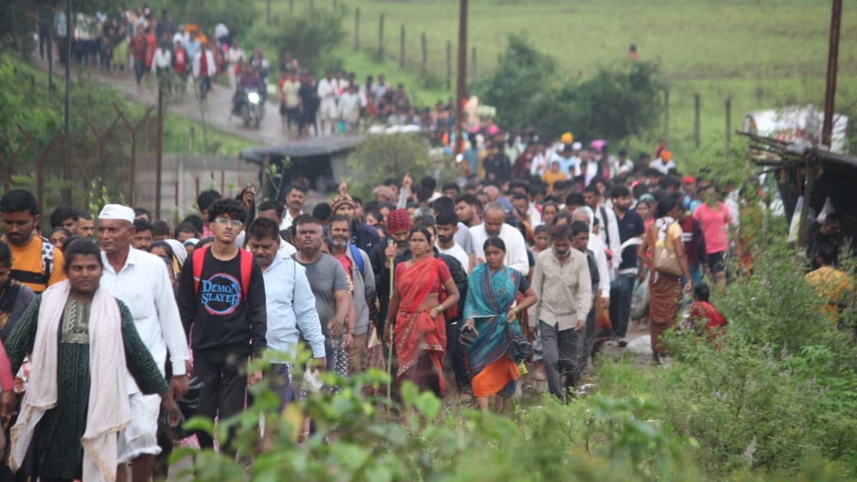 Crowd of devotees in Trimbak