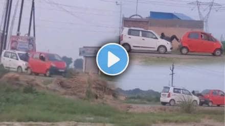 Desi Jugaad Video pushing a closed vehicle