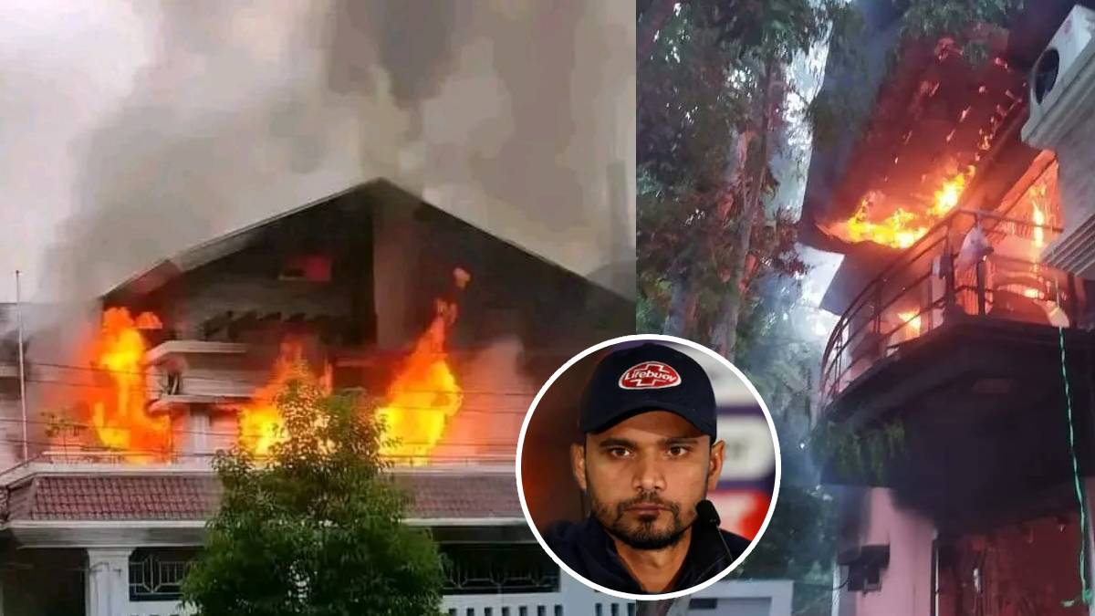 Bangladesh Former captain Mashrafe Morataza house set on fire by protestors