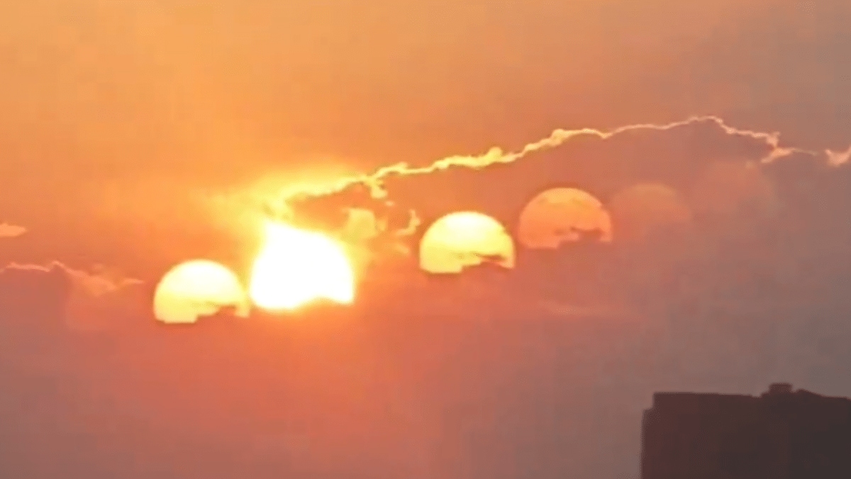 Mysterious optical illusion causes Seven Suns to appear in Chinas sky