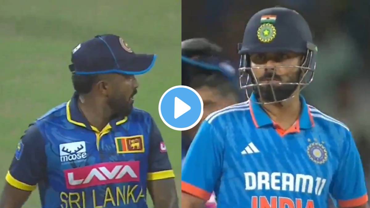 Virat Kohli fights with Asitha Fernando video viral during India vs Sri Lanka 3rd ODI