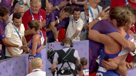 Paris Olympic 2024 French athlete proposes to her boyfriend Video Viral