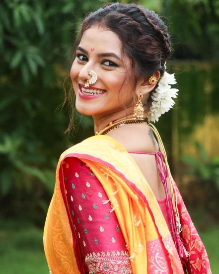Sakshee Gandhi Purple Dress Look