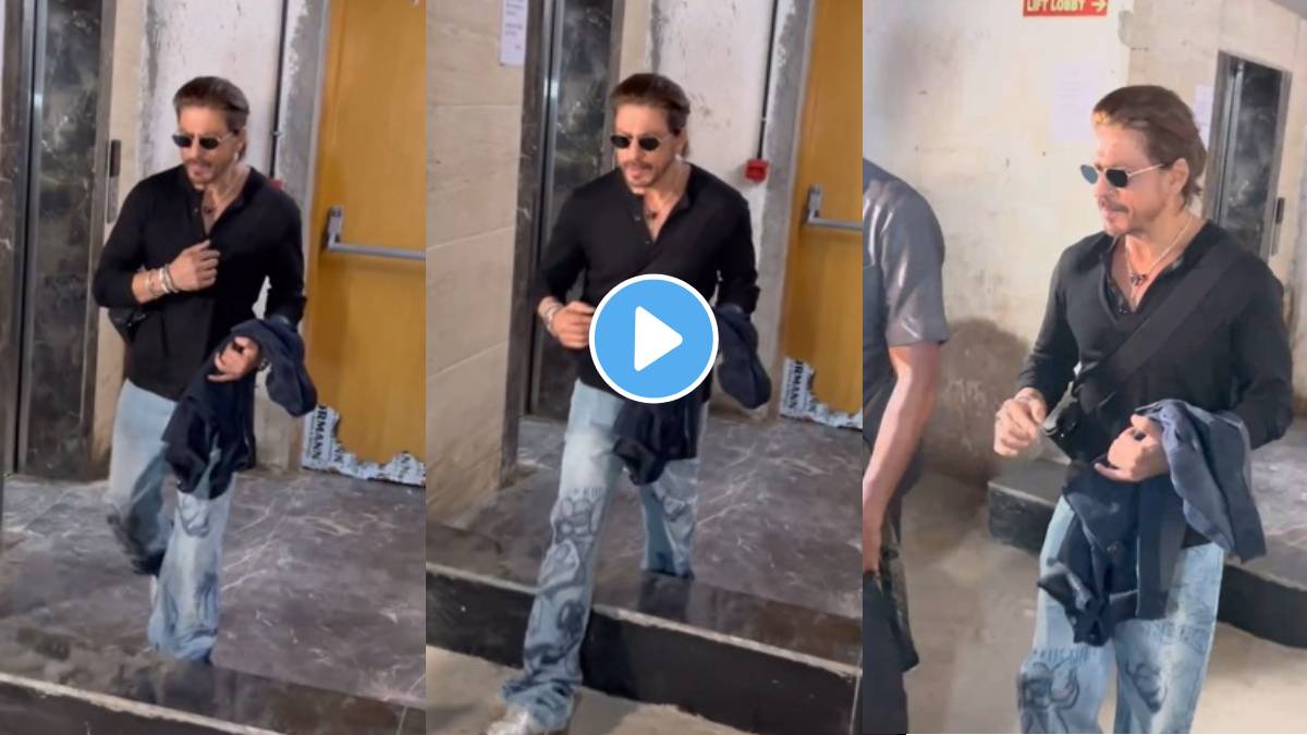 Shah Rukh Khan attending the birthday celebration of his friend and director Siddharth Anand