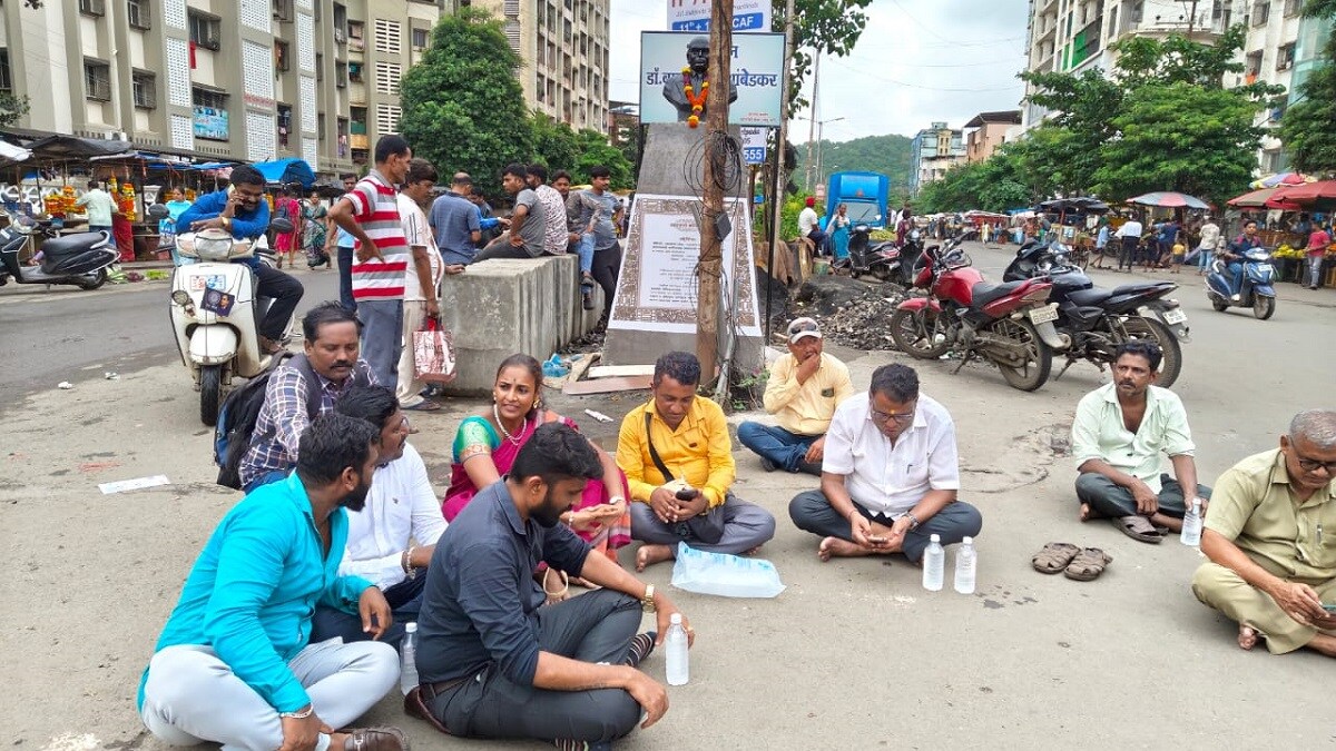 Manvel Pada, statue Dr Ambedkar,