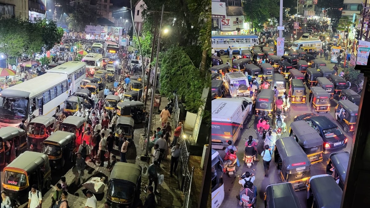 Dombivli east traffic jam latest marathi news,