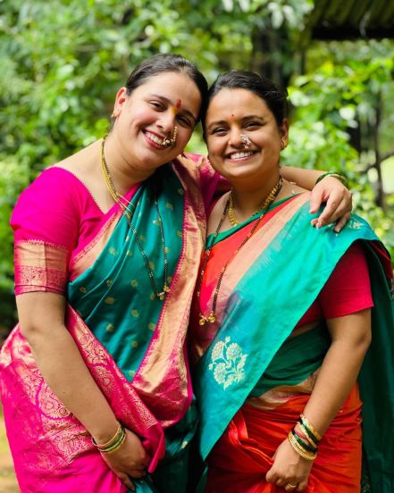 mugdha vaishampayan celebrates first mangalagaur