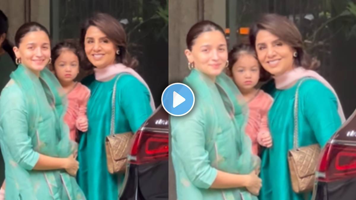 raha and alia bhatt was seen in traditional look with neetu kapoor