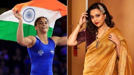 Vinesh Phogat disqualified actress swara bhaskar raised questioned
