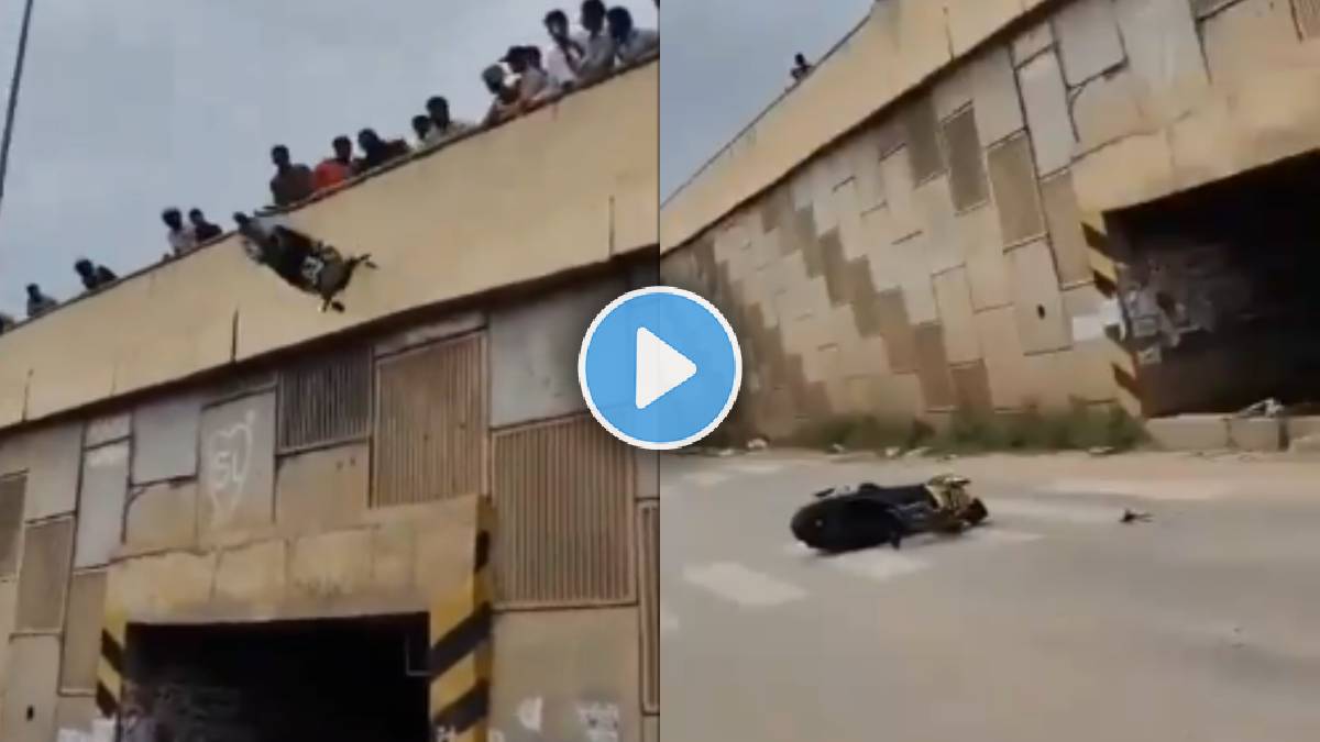 boy was making a reel while doing stunts on the road