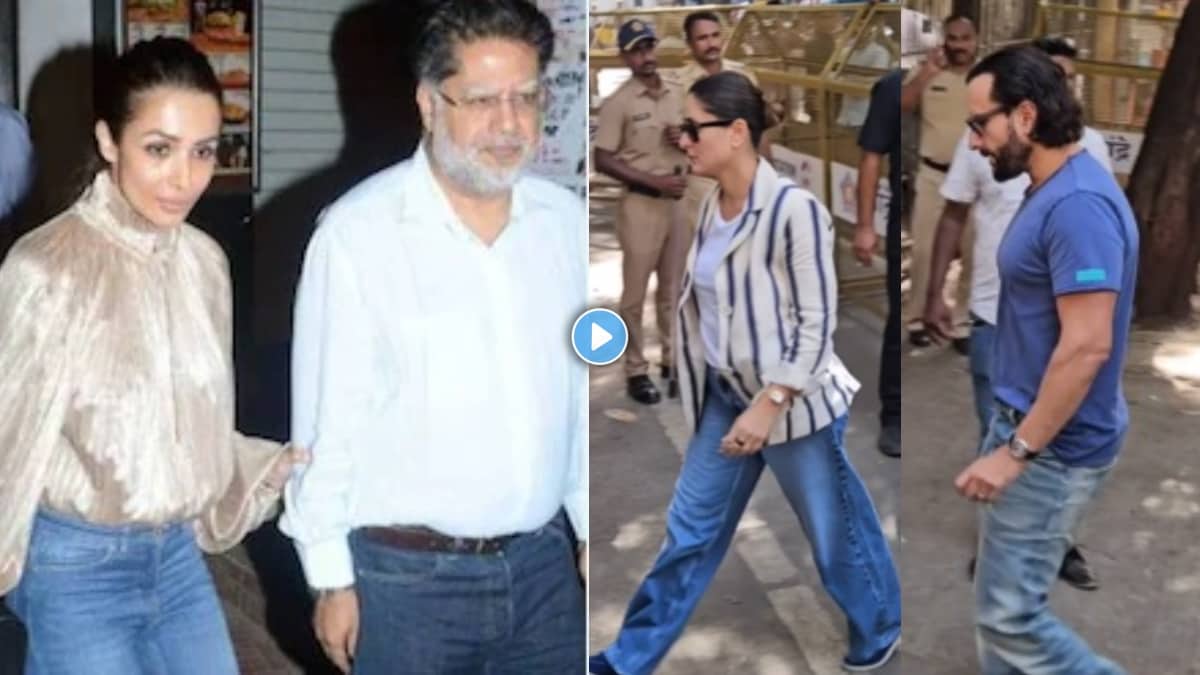 Kareena Kapor Saif Ali Khan at Malaika Arora Home