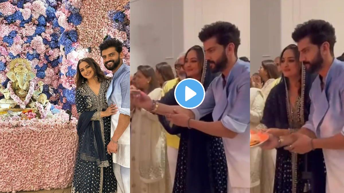 Sonakshi Sinha-Zaheer Iqbal celebrate their first Ganesh Chaturthi
