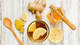 drinking warm water with ginger turmeric lemon honey in the morning