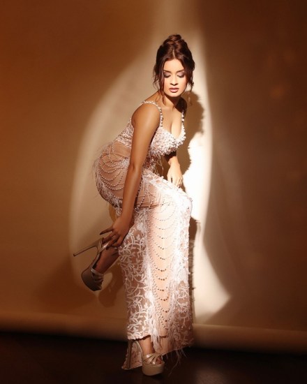  Avneet Kaur White Gown