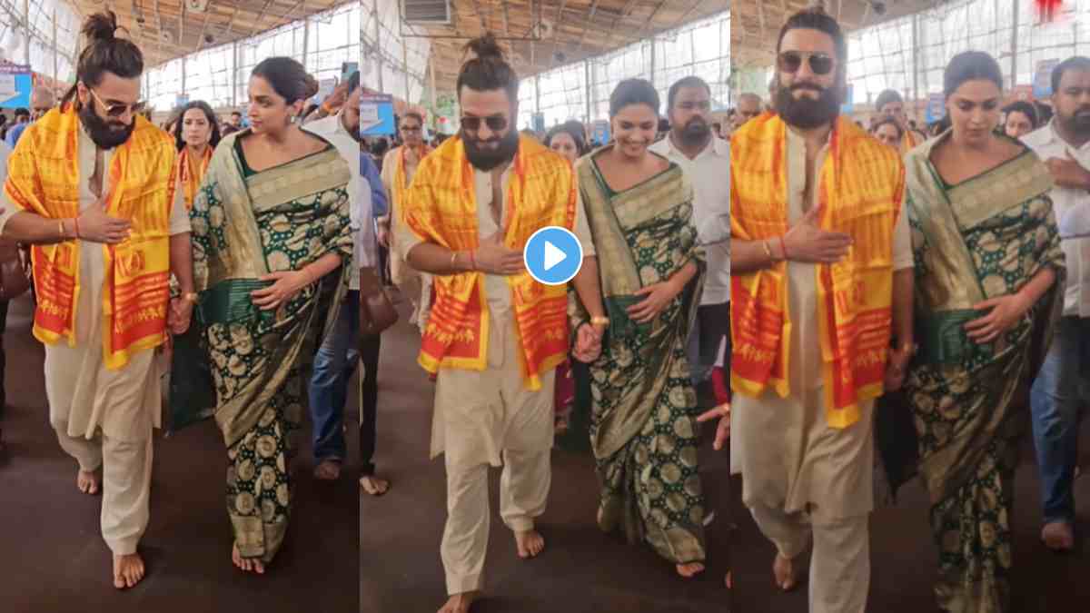 ranveer singh deepika padukone visits siddhivinayak