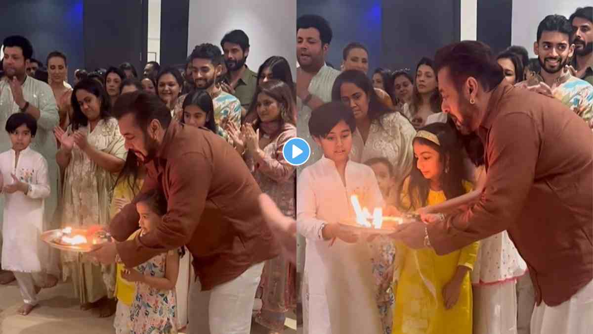 Salman Khan performs Ganpati aarti with niece ayat