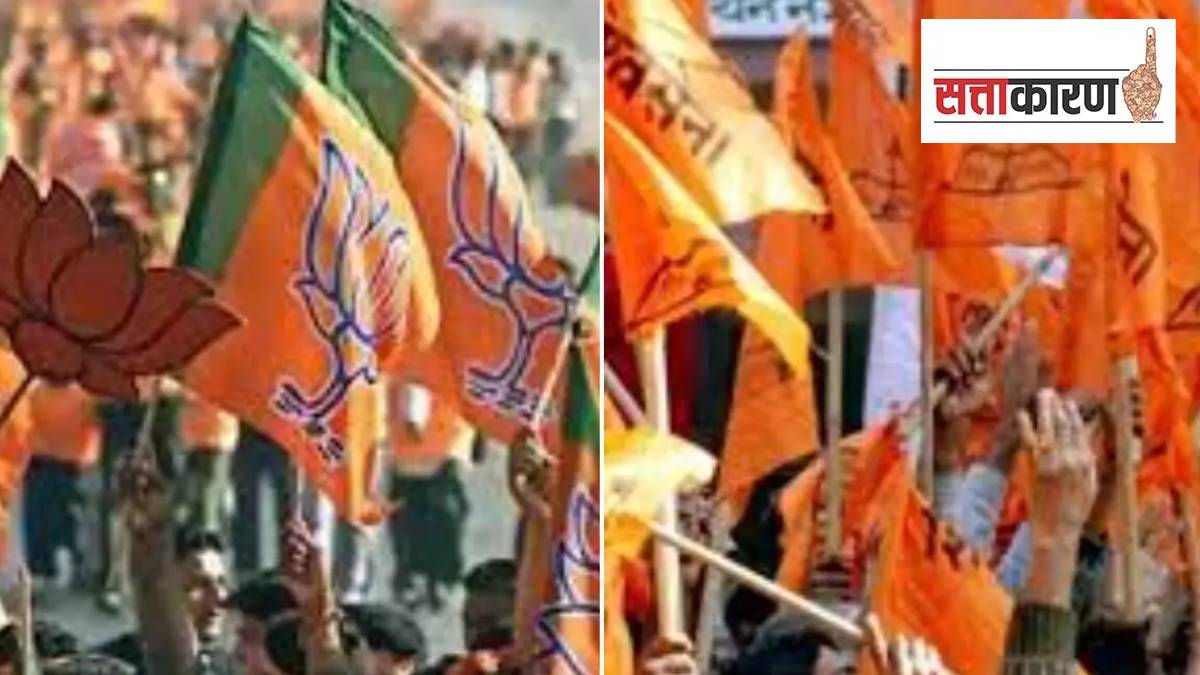 shiv sena bjp conflict over regularizing construction built by project victims in navi mumbai and panvel