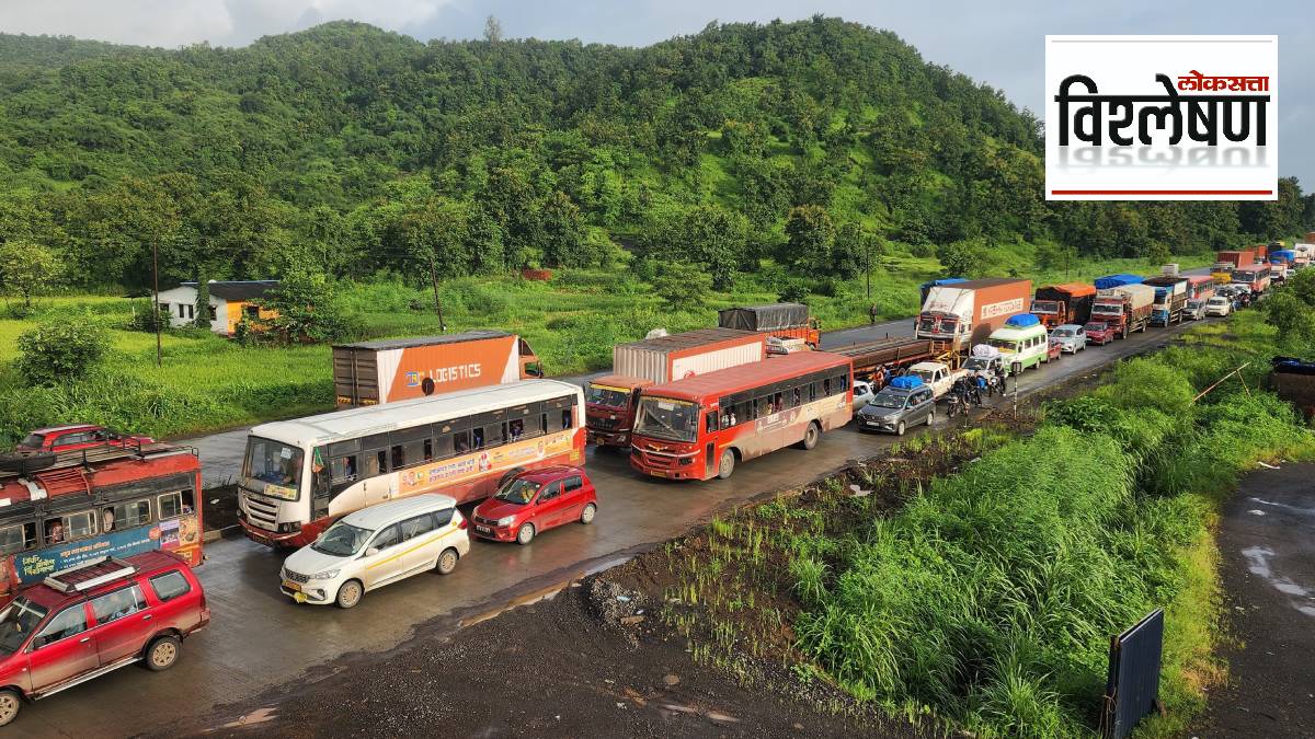 traffic jam, Mumbai Goa highway