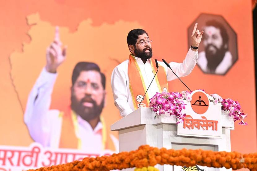 Shivsena Dasara Melava Aazad Maidan 2024 Photos, eknath shinde speech 