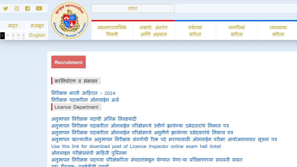 BMC Bharti 2024 Recruitment