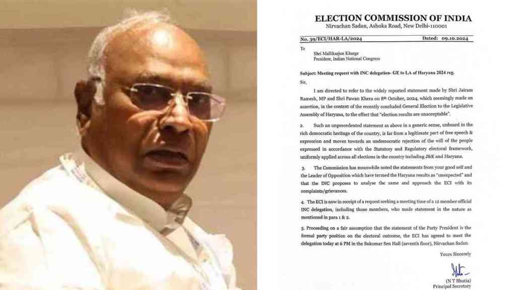 EC Answer to Mallikarjun Kharge