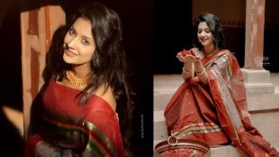 Tejashri Pradhan Saree Look Diwali 2024