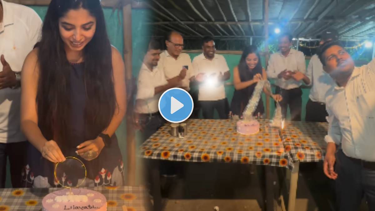 Viral Video Shows Girl Birthday Cake With Cake with 500 Rupee Notes