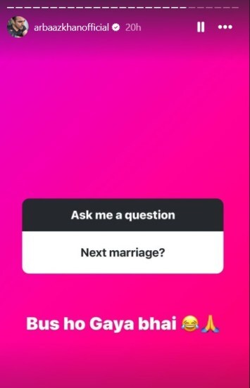 arbaaz khan give answer to fan question