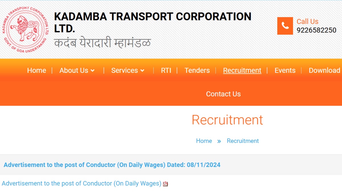 KTCL Goa Bharti 2024 Job Opportunity in KTCL Recruitment