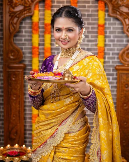 Gautami Patil Diwali Photos, gautami patil diwali look, gautami patil marathi look, gautami patil tradional look