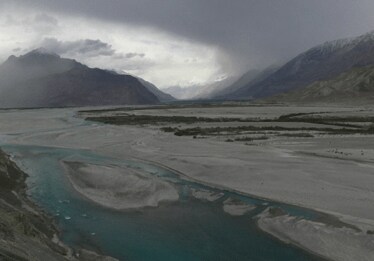 Shyok river and valley